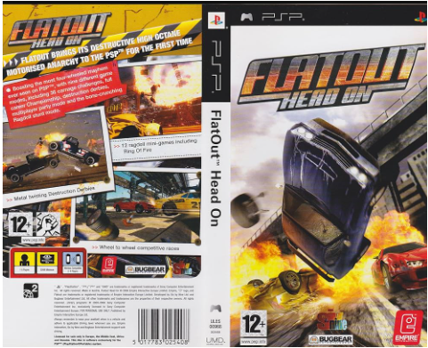 Flatout Head On PSP ISO Zip File Download Highly Compressed