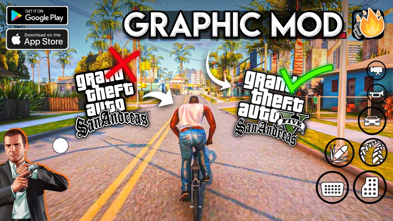 GTA SA Remastered Graphics Mod for GTA 5 Apk Download