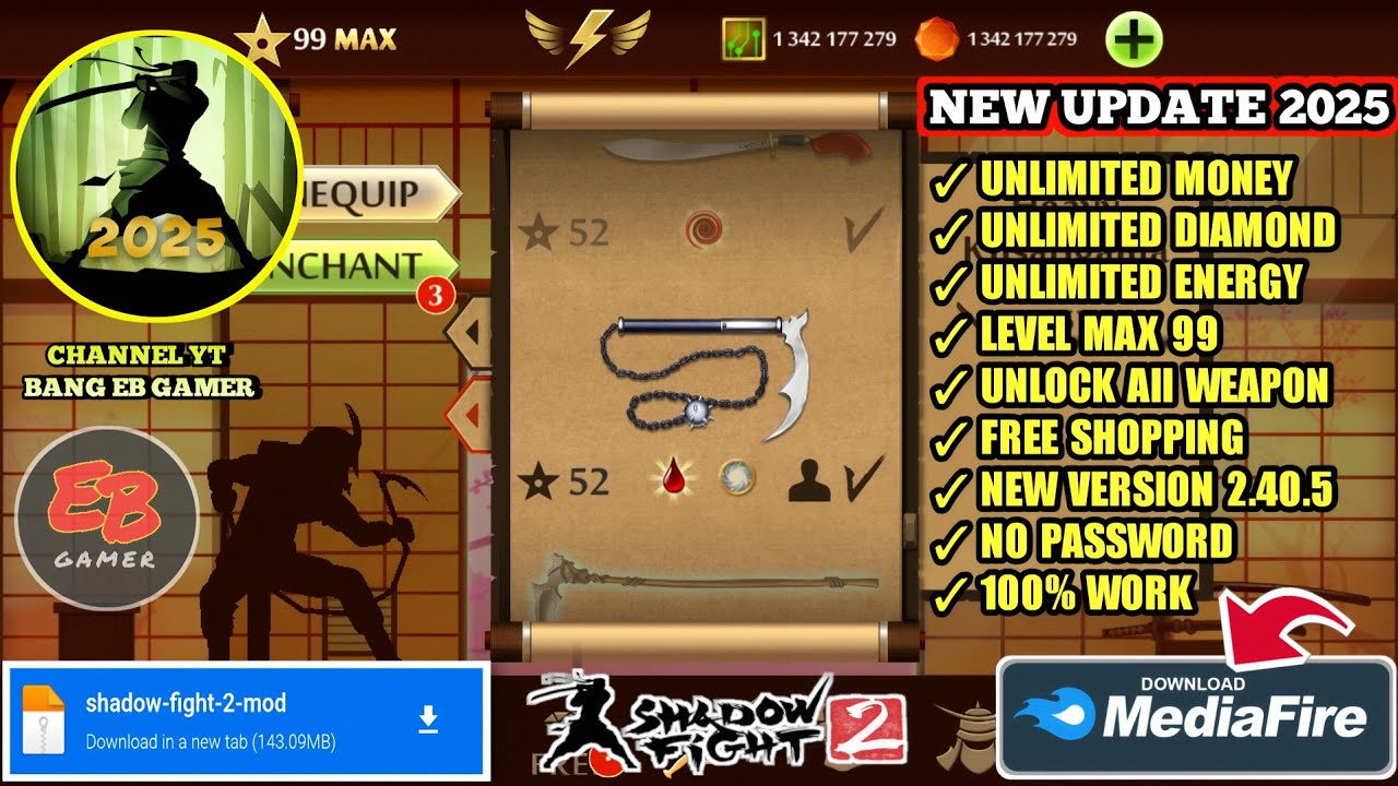 Shadow Fight 2 Mod Apk Download (Unlimited Money/ Gems)
